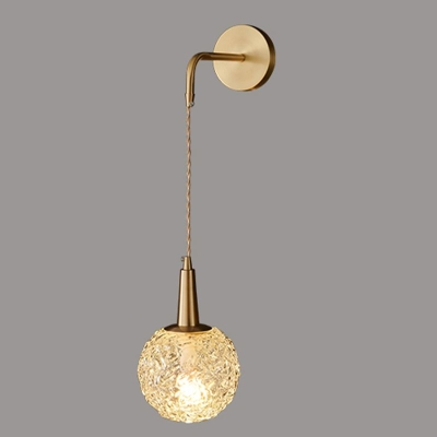 Creative Glass Wall Light Sconce Long Arm