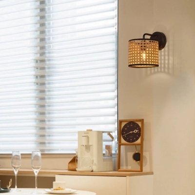 Rattan Creative Personality Wall Lighting Fixture