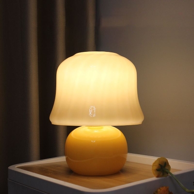 Bell Shape Glass Table Lamp Modern Style