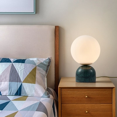 Contemporary Marble Base Table Lamp for Bedroom