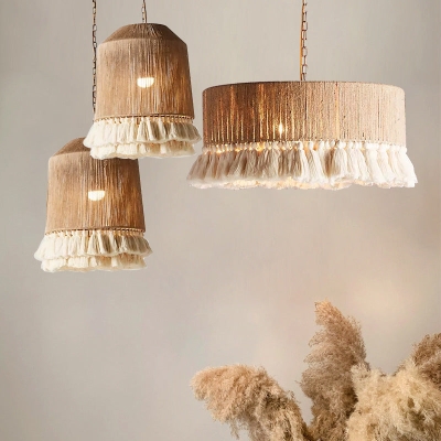 Bohemia Vintage Rope Tassel Chandelier