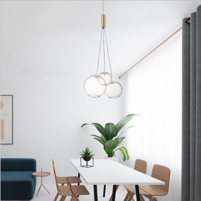Gypsophila Glass Ball Chandelier