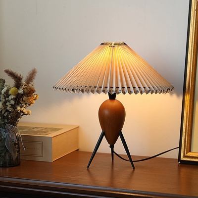 Vintage Wood Table Lamp