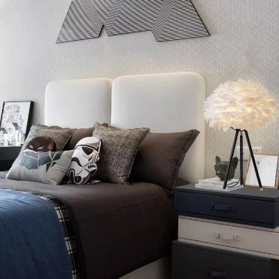 Handmade Feather Table Lamp