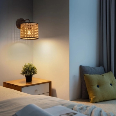 Rattan Creative Personality Wall Lighting Fixture