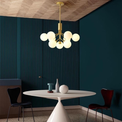 Post-Modern Starburst Hanging Chandelier