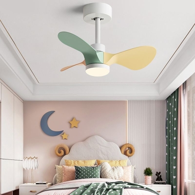 Metal Ceiling Fan Kid Style Single-Light 24''