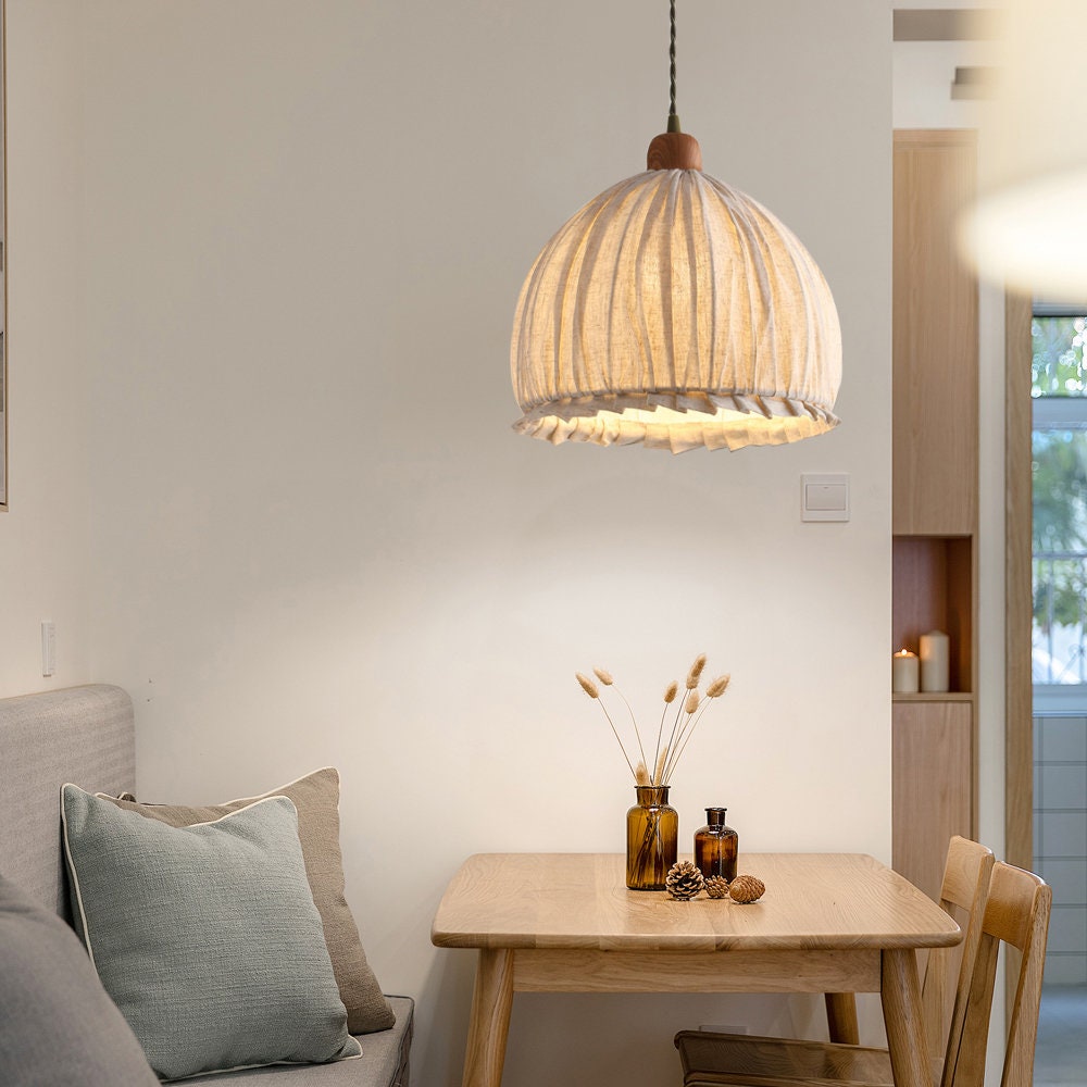 Linen Cotton Vintage Pendant Lights